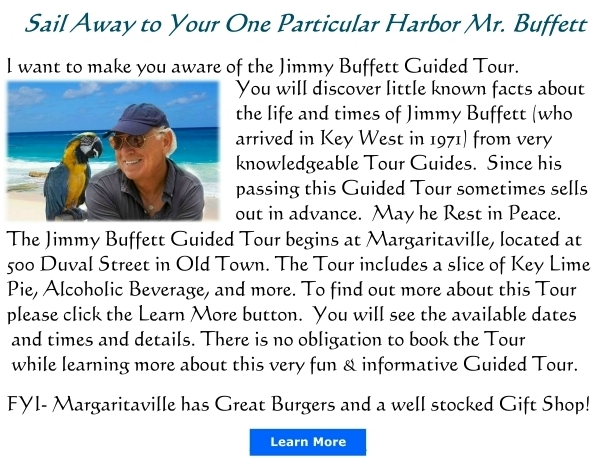 jimmy buffett guided tour details